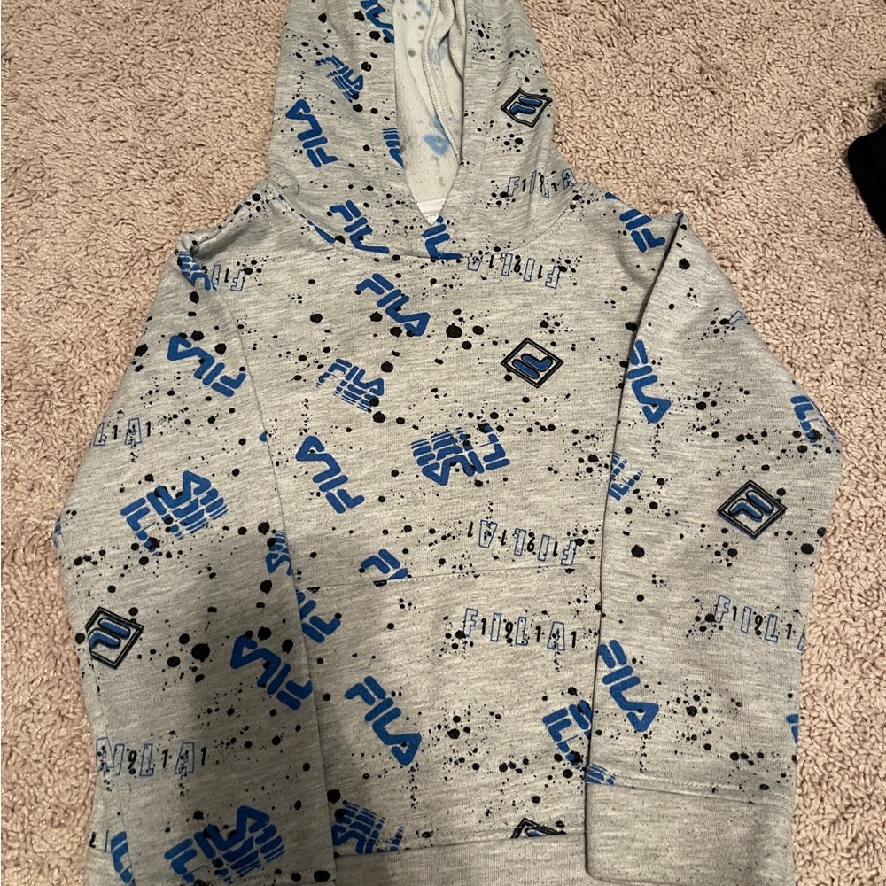 Fila Speckled Gray and Blue Sweatshirt
